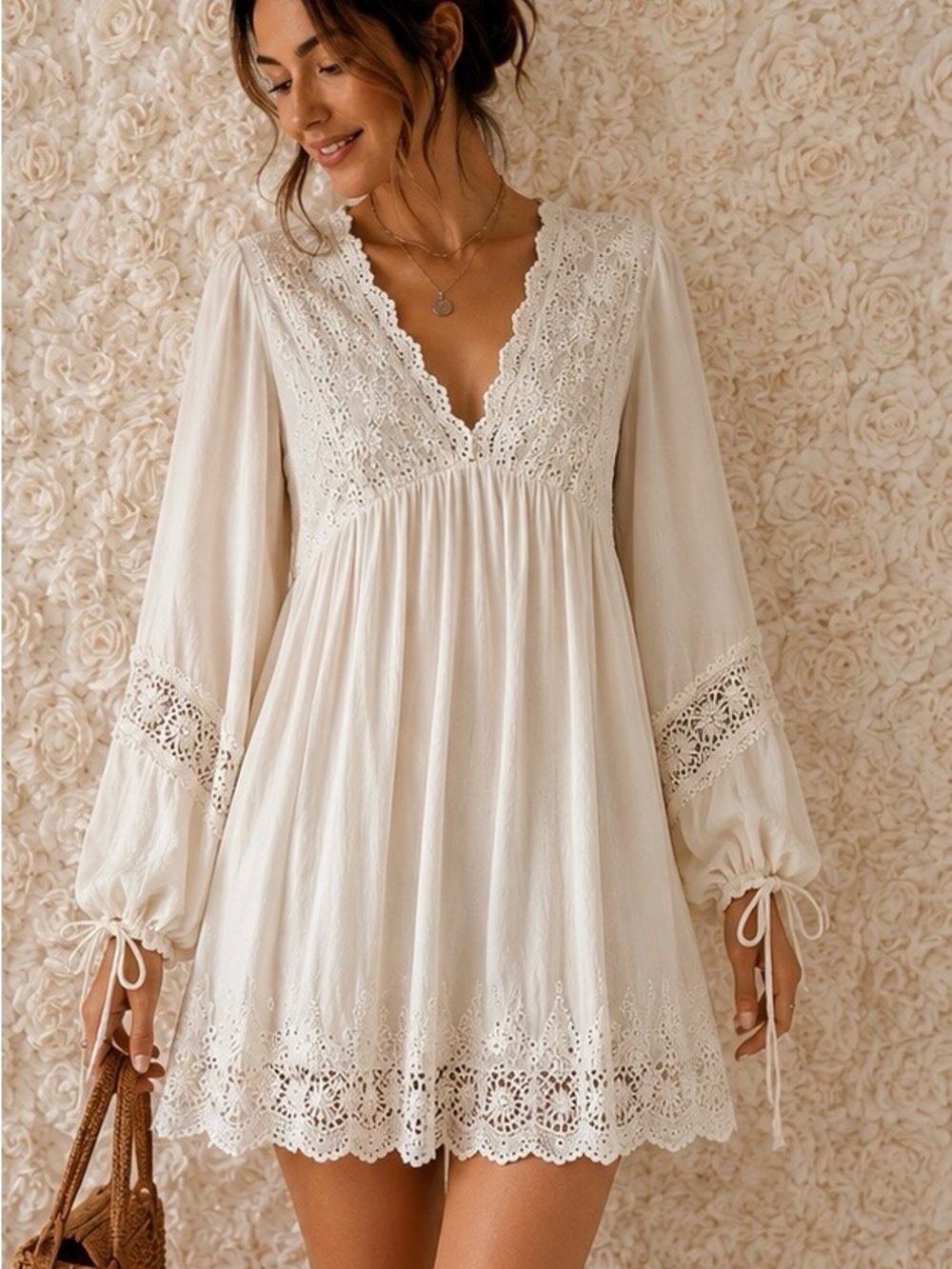 Johnny Was Cream  YASI   tunic size S